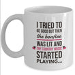 Country Music Coffee Mug - Funny Music Gift For Country Music Lovers - "I Tried To Be Good"