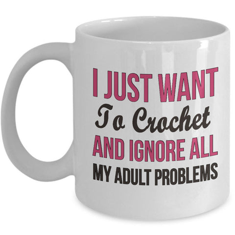 Crochet Coffee Mug - Funny Crocheting Mug - Crochet Lover Gift - 