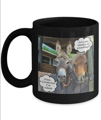 Load image into Gallery viewer, Donkey Mug - Ceramic Donkey Cup - Gift For Donkey Lover - Donkey Gift - &quot;Are You Always A Smartass&quot;
