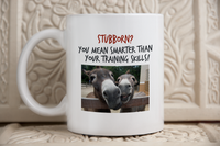 Load image into Gallery viewer, Donkey Mug - 11oz Ceramic Cup - Gift For Donkey Lovers - Donkey Gift - &quot;Stubborn? You Mean Smarter&quot;
