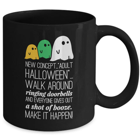 Halloween Coffee Mug- Funny Halloween Gift For Adults - Ghost Mug - 