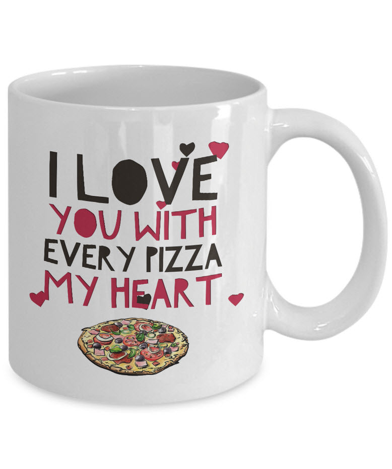 Valentines Day Or Anniversary Coffee Mug - Funny Anniversary Gift - Ceramic Love Mug - "I Love You"