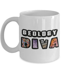 Load image into Gallery viewer, Geology Coffee Mug For Women - Gift For Woman Geologist - Geology Professor Mug- &quot;Geology Diva&quot;
