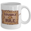 Cowgirl Coffee Mug - Unique And Funny Gift For Horse Lovers - "Cowgirls Rule"