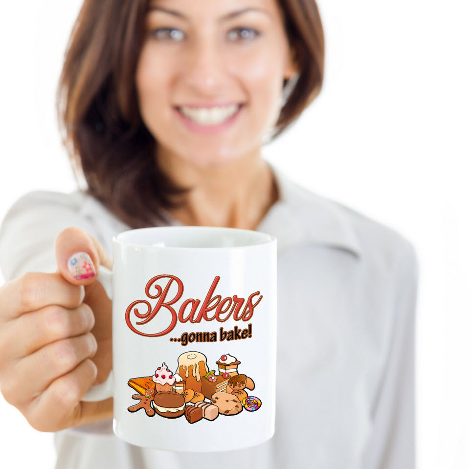 Baking Coffee Mug - Baker Gift Idea - "Bakers Gonna Bake"