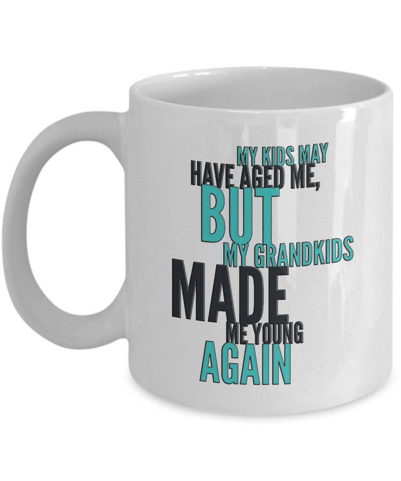 Personalized mugs for Mom, Dad, Grandma or Grandpa with funny