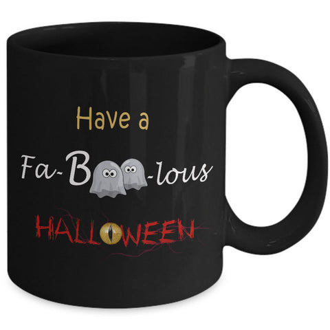 Halloween Coffee Mug- Halloween Gift Idea For Adults - Cute Ghost Mug - 