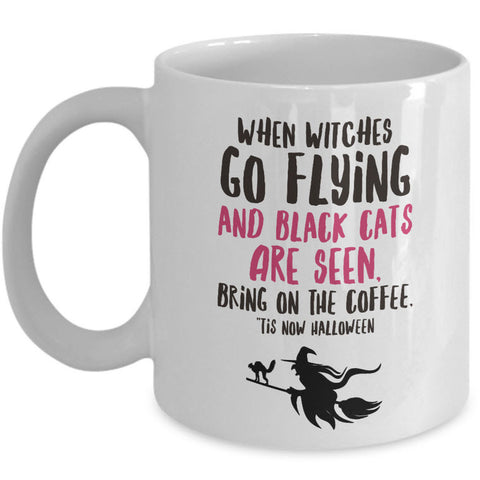 Halloween Witch Coffee Mug- Halloween Gift Idea For Adults - 