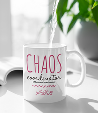 Load image into Gallery viewer, Homeschool Coffee Mug - Funny Gift For Homeschooling Moms - &quot;Chaos Coordinator&quot; - Non Religious Homeschool Gift For Moms - Homeschool Mom Stuff
