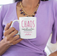 Load image into Gallery viewer, Homeschool Coffee Mug - Funny Gift For Homeschooling Moms - &quot;Chaos Coordinator&quot; - Non Religious Homeschool Gift For Moms - Homeschool Mom Stuff
