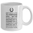 Horse Coffee Mug - Funny Horse Lovers Gift - Cowgirl Gift - "Horse Girls Know How To Handle Shit"