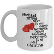 Personalized Anniversary Or Valentines Day Mug - Custom Gift For Wife/Husband, Boyfriend/Girlfriend - Sitting Next To You