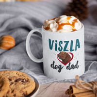 Viszla Dog Mom And Viszla Dog Dad Coffee Mug - Viszla Gifts For Women And Men - Hungarian Viszla Present
