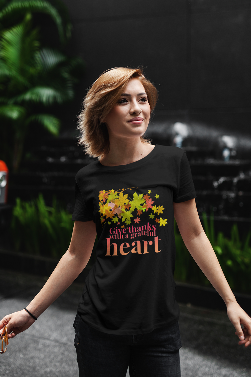 Thanksgiving T Shirt For Women Or Men - Grateful Blessed Shirt - Blessed Shirt - Giving Thanks Shirt