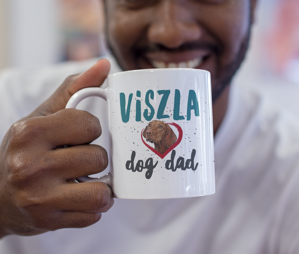Viszla Dog Mom And Viszla Dog Dad Coffee Mug - Viszla Gifts For Women And Men - Hungarian Viszla Present