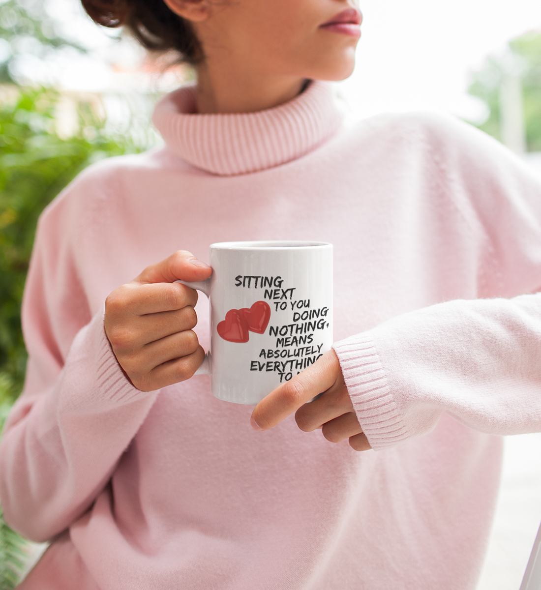 Valentines Day Or Anniversary Coffee Mug - Love Mug - Anniversary Gift -"Sitting Next To You"