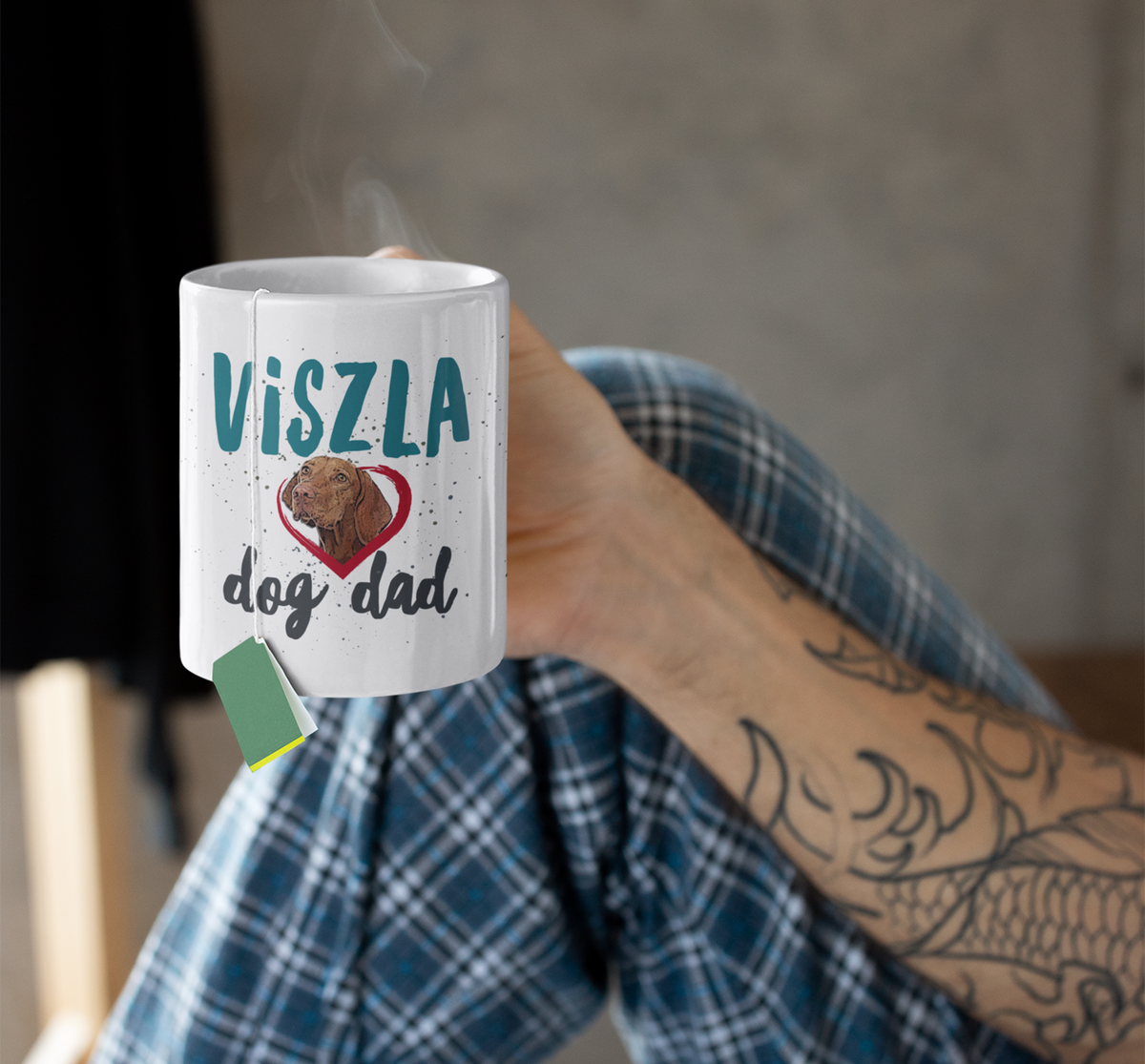 Viszla Dog Mom And Viszla Dog Dad Coffee Mug - Viszla Gifts For Women And Men - Hungarian Viszla Present
