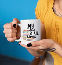 Load image into Gallery viewer, Funny Book Mug - Reading Mug - Book Lovers Gift - Librarian Gift - My Weekend Is All Booked
