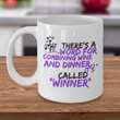 Wine Lover Coffee Mug - Funny Ceramic Wine Lovers Gift For Women - "There's A Word"