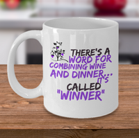 Load image into Gallery viewer, Wine Lover Coffee Mug - Funny Ceramic Wine Lovers Gift For Women - &quot;There&#39;s A Word&quot;
