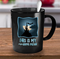Load image into Gallery viewer, Halloween Coffee Mug- Halloween Gift Idea For Adults - Potion Mug - &quot;This Is My Magic Happy Potion&quot;
