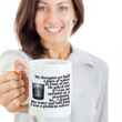 Adult Humor Mug - Funny Coffee Mug For Women Or Men - "My Therapist Set Half A Glass Of Water"