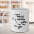 Sewing Coffee Mug For Women - Funny Quilters Mug - Crafts Mug -"If Only You Knew How Much Swearing"