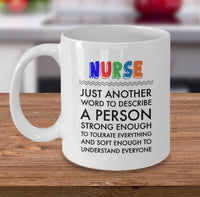 Load image into Gallery viewer, Nurse Coffee Mug - Funny Nurse Practitioner Gift - Gift For Nurses - &quot;Nurse Just Another Word&quot;

