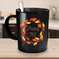 Load image into Gallery viewer, Fall Coffee Mug - Autumn Leaf Coffee Mug - Harvest Mug - &quot;Happy Fall&quot;
