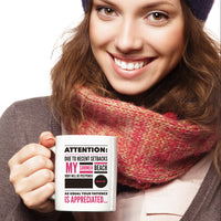 Load image into Gallery viewer, Weight Loss Mug - Funny Diet Themed Gift Idea For Men Or Women - &quot;Attention Due To Recent Setbacks&quot;
