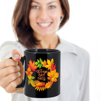 Load image into Gallery viewer, Fall Coffee Mug - Autumn Leaf Coffee Mug - Harvest Mug - &quot;Warm And Cozy&quot;
