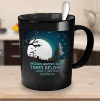 Load image into Gallery viewer, Halloween Coffee Mug- Halloween Gift Idea For Adults - &quot;Moon Above Bare Trees Below&quot;
