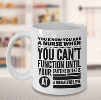 Load image into Gallery viewer, Nurse Coffee Mug - Funny Nursing Gift - Nursing Present For Nurses - &quot;You Know You Are A Nurse&quot;
