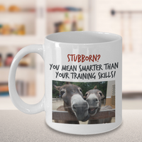 Load image into Gallery viewer, Donkey Mug - 11oz Ceramic Cup - Gift For Donkey Lovers - Donkey Gift - &quot;Stubborn? You Mean Smarter&quot;
