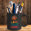 Thanksgiving Coffee Mug - Turkey Mug - Grateful Mug - "Love, Kisses And Thanksgiving Wishes"