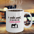 Horse Coffee Mug - Funny Horse Lovers Gift - Cowgirl Gift Idea - "I Make Mud Dirt And Horsehair"