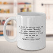 Adult Humor Coffee Mug - Funny Coffee Mug For Women Or Men - "I Want To Make My Name"