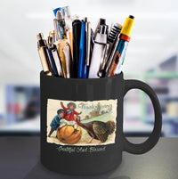 Load image into Gallery viewer, Thanksgiving Coffee Mug - Grateful Mug - Turkey Mug - Thanksgiving Gift - &quot;Grateful And Blessed&quot;
