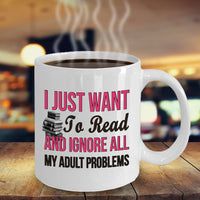 Load image into Gallery viewer, Reading Coffee Mug - Book Lovers Gift For Readers - Reading Gift Mug - &quot;I Just Want To Read&quot;
