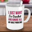 Crochet Coffee Mug - Funny Crocheting Mug - Crochet Lover Gift - "I Just Want To Crochet"