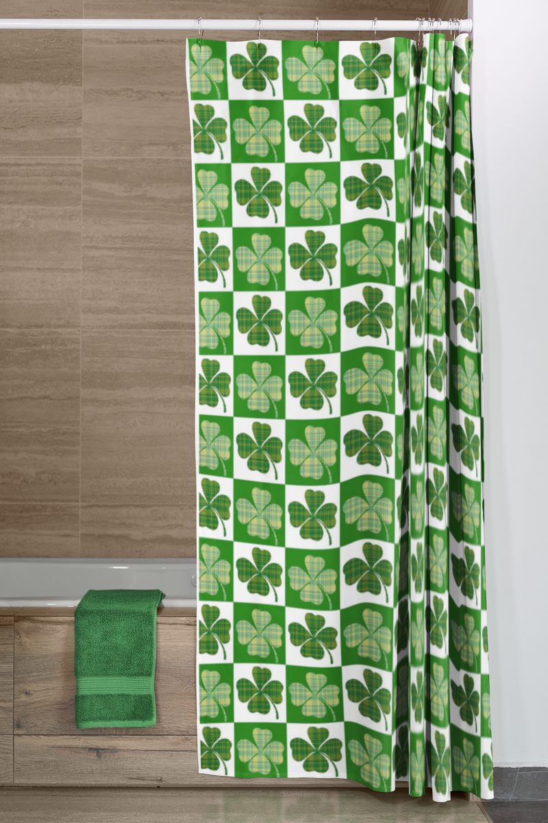 St Patricks Day Shower Curtain - Irish Shower Curtain - Ireland - Irish Home Decore - St.Patrick's Day Gift - Irish Themed Gifts