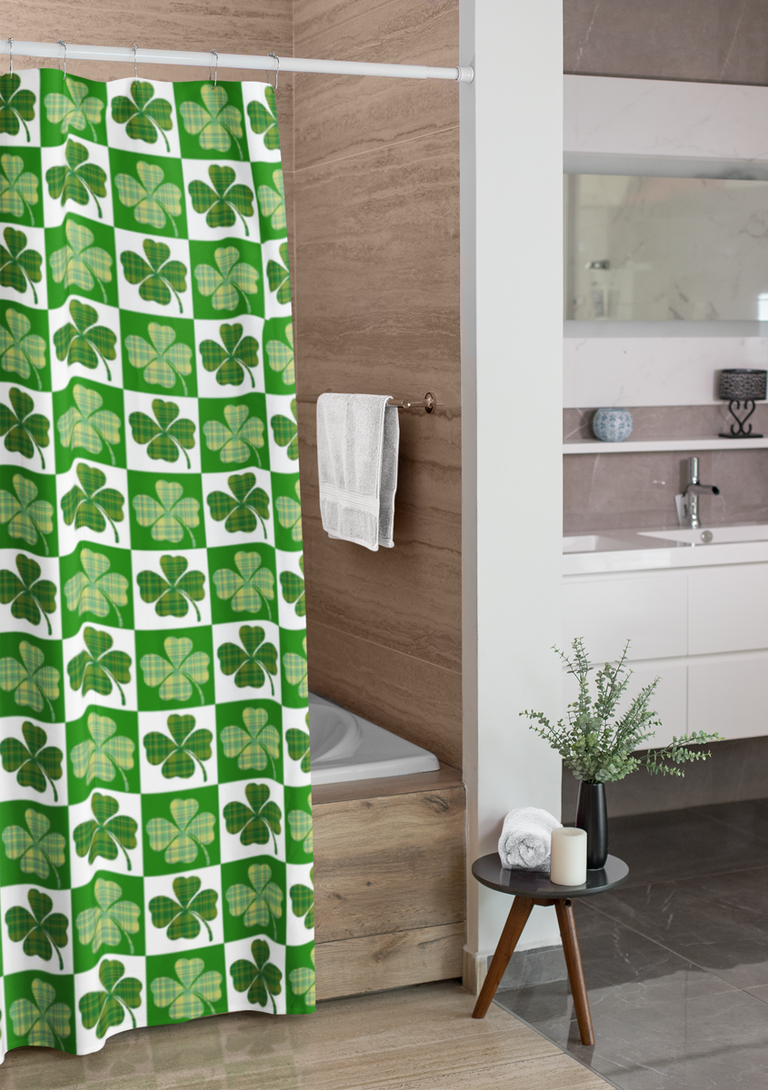 St Patricks Day Shower Curtain - Irish Shower Curtain - Ireland - Irish Home Decore - St.Patrick's Day Gift - Irish Themed Gifts