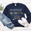 Funny Irish Sweatshirt - Dublin Sweatshirt - St Patricks Day Gifts - "Which Country's Capital?"