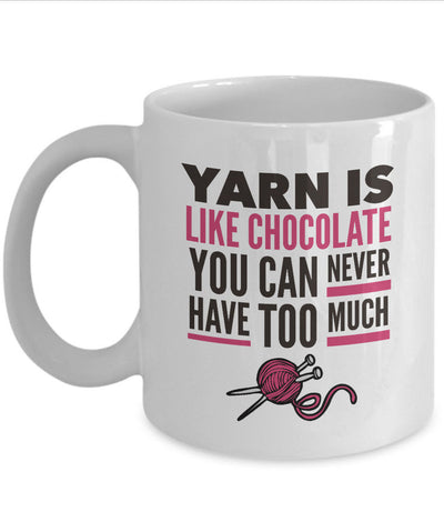 Knitting Coffee Mug - Funny Knitter Mug - Gift For Knitters - 