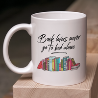 Load image into Gallery viewer, Funny Books Coffee Mug - Reading Mug - Gift For Book Lovers Or Librarian - &quot;Book Lovers Never Go&quot;
