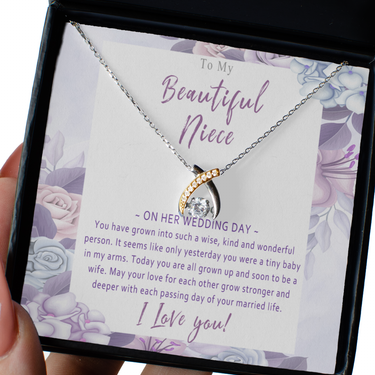 Gift For Niece Necklace On Wedding Day From Aunt, Uncle. Niece Wedding Day Gift For Bride. Niece Wedding Card Gift From Aunt. Niece Jewelry - You Have Grown Into Such A Wise
