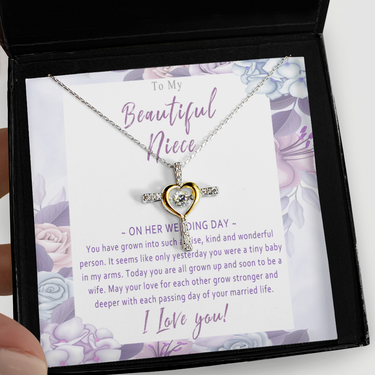 Gift For Niece Necklace On Wedding Day From Aunt, Uncle. Niece Wedding Day Gift For Bride. Niece Wedding Card Gift From Aunt. Niece Jewelry - You Have Grown Into Such A Wise