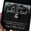 60th Birthday Gift For Women. 60th Birthday Necklace. Mom 60th Birthday Jewelry Card. Turning 60 Gift For Her. Sixty and Fabulous Present - To An Absolutely Fabulous Woman