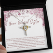 Loss Of Sister Necklace Gift. Sister Memory Gift Card. Sorry For Your Loss Of Loved One. Sister Memorial. Loss Of Sister Sympathy Jewelry - Losing A Beloved Sister