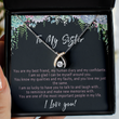 Sister Necklace. Sterling Silver Wishbone Pendant For Sister Birthday Gift Box. Sister Gift Ideas For Christmas, Wedding Or Graduation - You Are My Best Friend